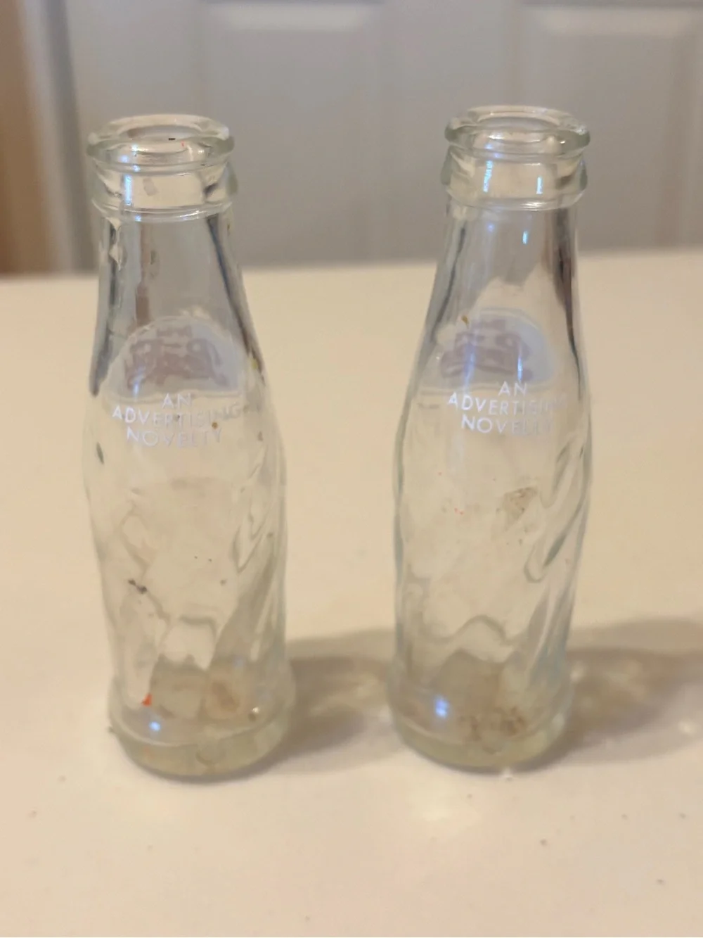 Pepsi-Cola Clear Glass Mini Bottle Set - Red Logo